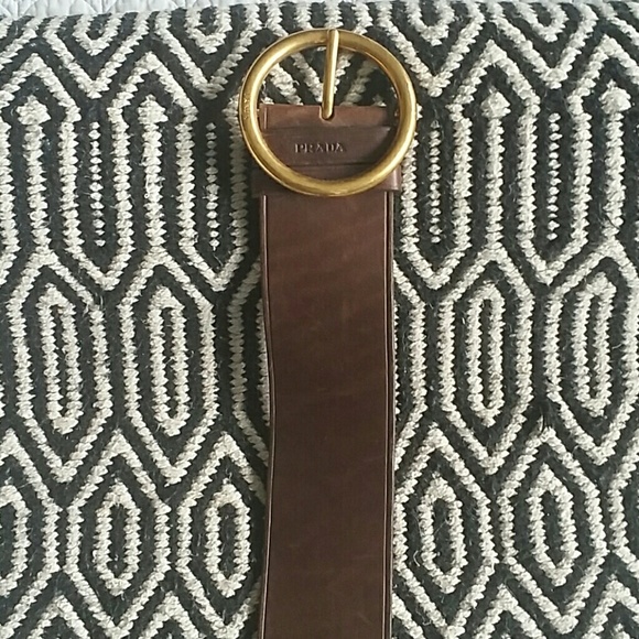SOLD PRADA wide leather belt - Picture 3 of 7